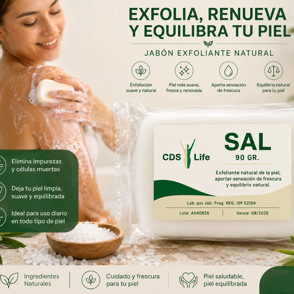 Jabón de Sal – Jabón Exfoliante Natural - Imagen 2