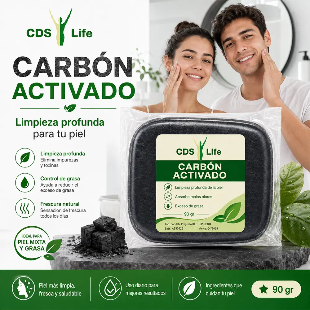 Carbón Activado – Jabón Facial y Corpora - Imagen 2